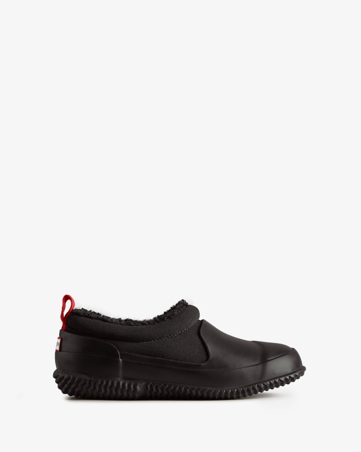 Hunter Big Kids (5-10 Years) Insulated Vegan Shearling Shoe Black - Image 2