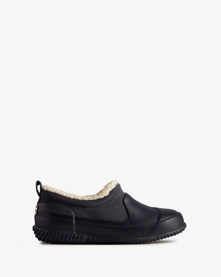 Hunter Big Kids (5-10 Years) Insulated Vegan Shearling Shoe Hunter Navy - Image 2