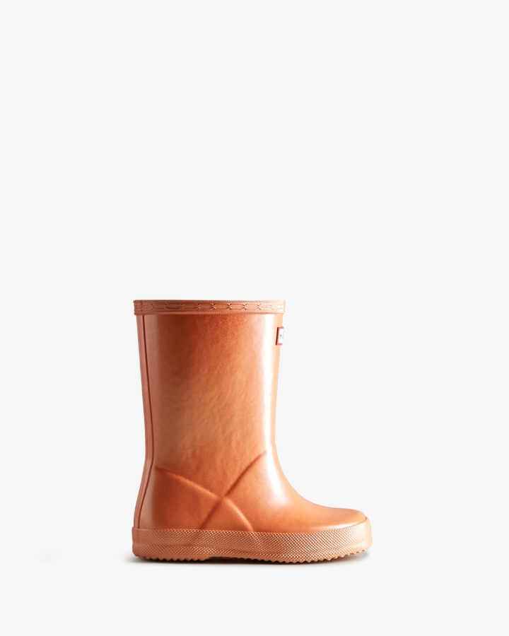 Hunter Kids First (18 Months-8 Years) Nebula Rain Boots Summit Rise Peach - Image 1