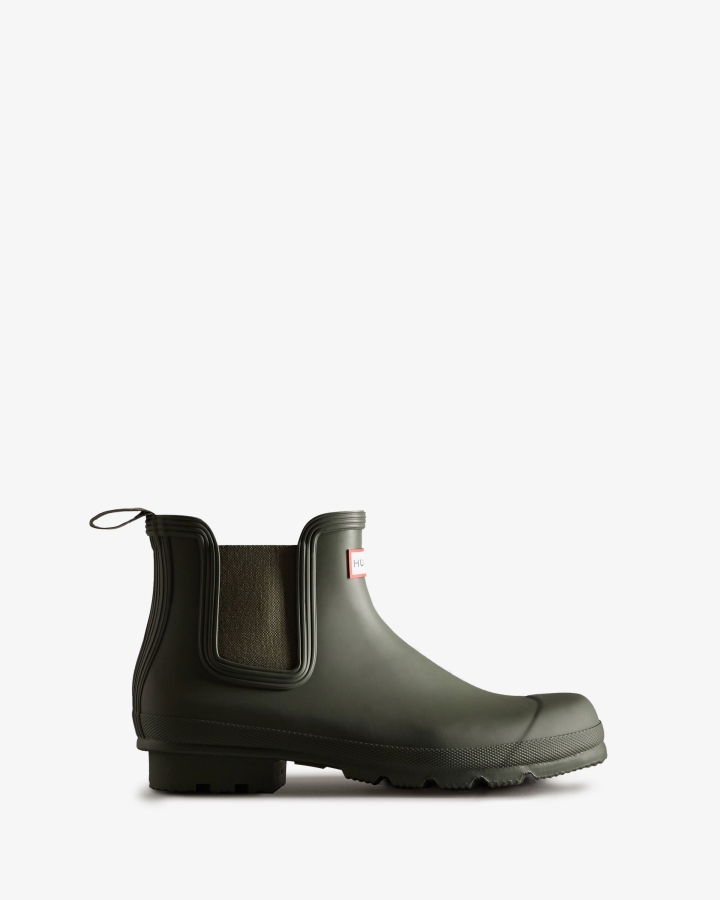 hunter_mens_original_chelsea_boots_dark_olive.jpg Hunter Men's Original Chelsea Boots Dark Olive - Image 1