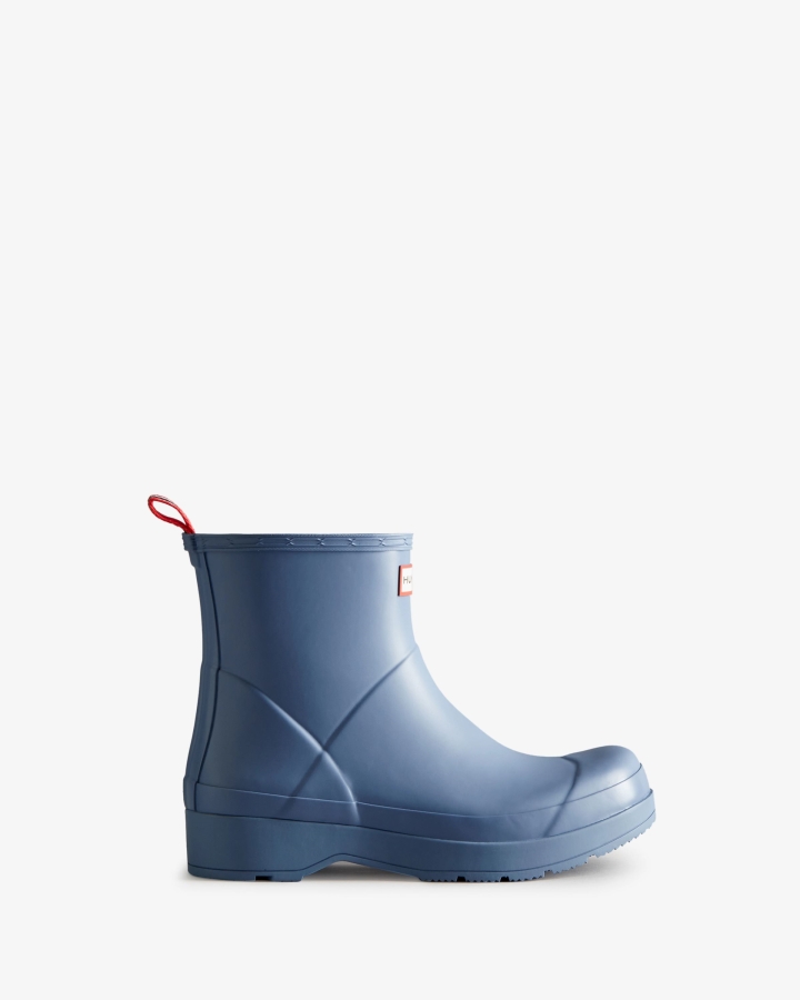 hunter_mens_play_short_rain_boots_stornoway_blue.jpg Hunter Men's Play Short Rain Boots Stornoway Blue - Image 1