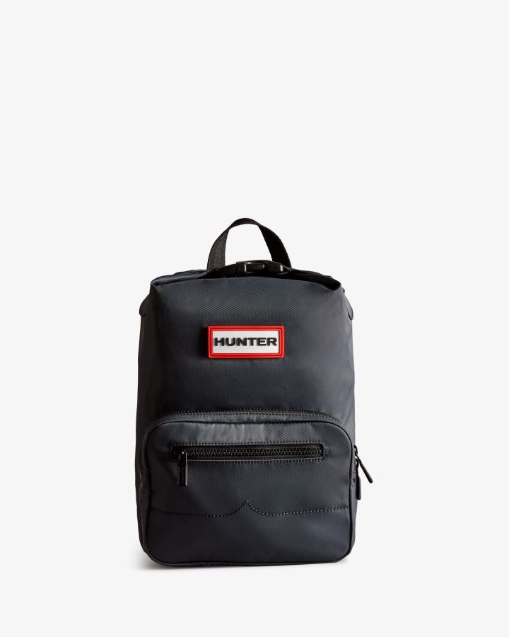 hunter_mini_nylon_pioneer_top_clip_backpack_navy.jpg Hunter Mini Nylon Pioneer Top Clip Backpack Navy - Image 1