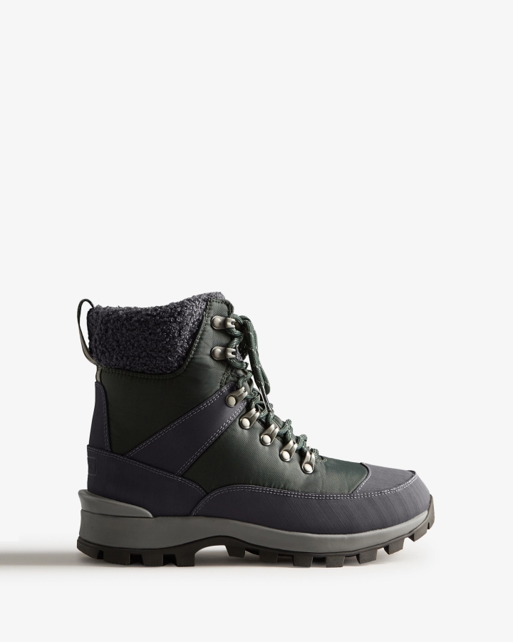 Hunter Women's Insulated Recycled Polyester Commando Boots Arctic Moss Green-Henson Navy - Image 1
