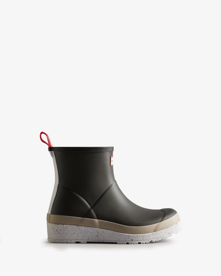 Hunter Women's Play Short Speckle Rain Boots Black-Steall Grey-Spurrey - Image 2