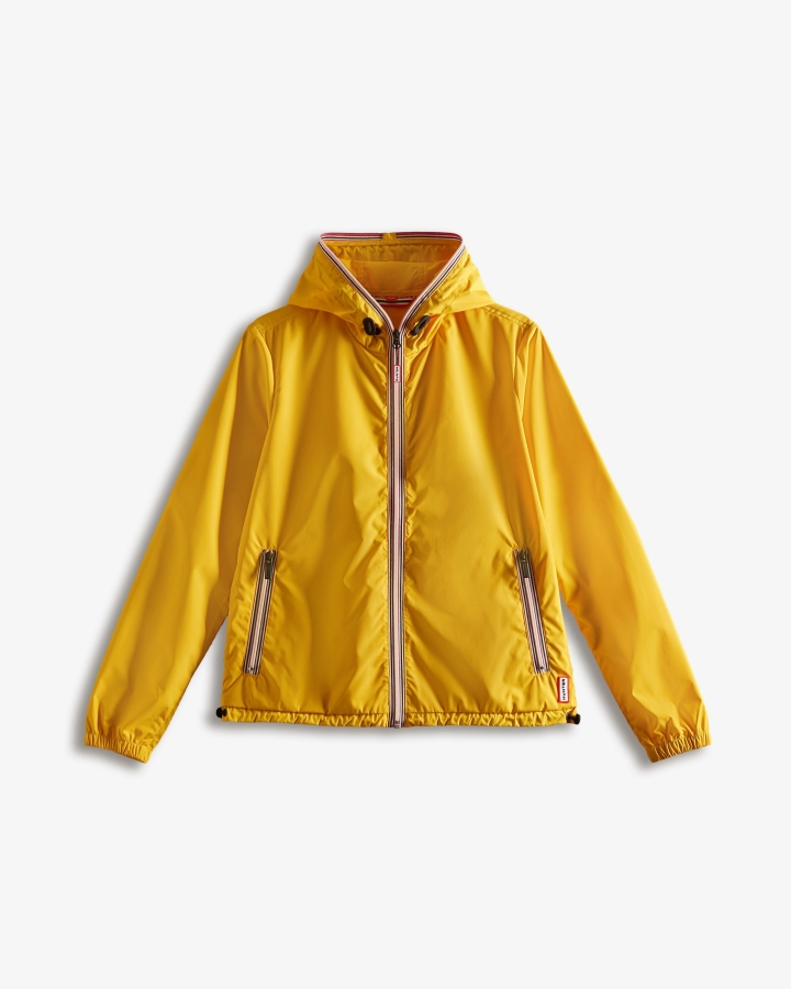Hunter Women's Recycled Lightweight Packable Jacket Yellow