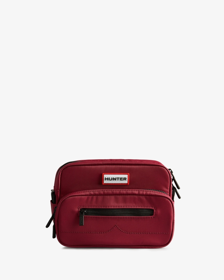 Hunter Nylon Camera Bag Hayes Burgundy