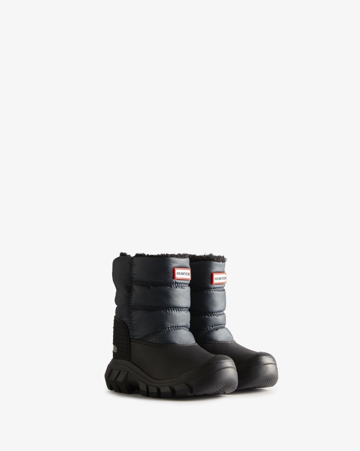 Hunter Little Kids (18 Months-6 Years) Insulated Snow Boots Navy-Black