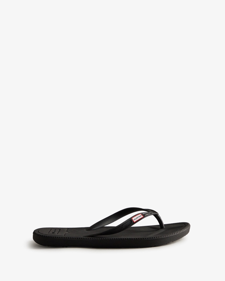 Hunter Women's Flip Flops Black