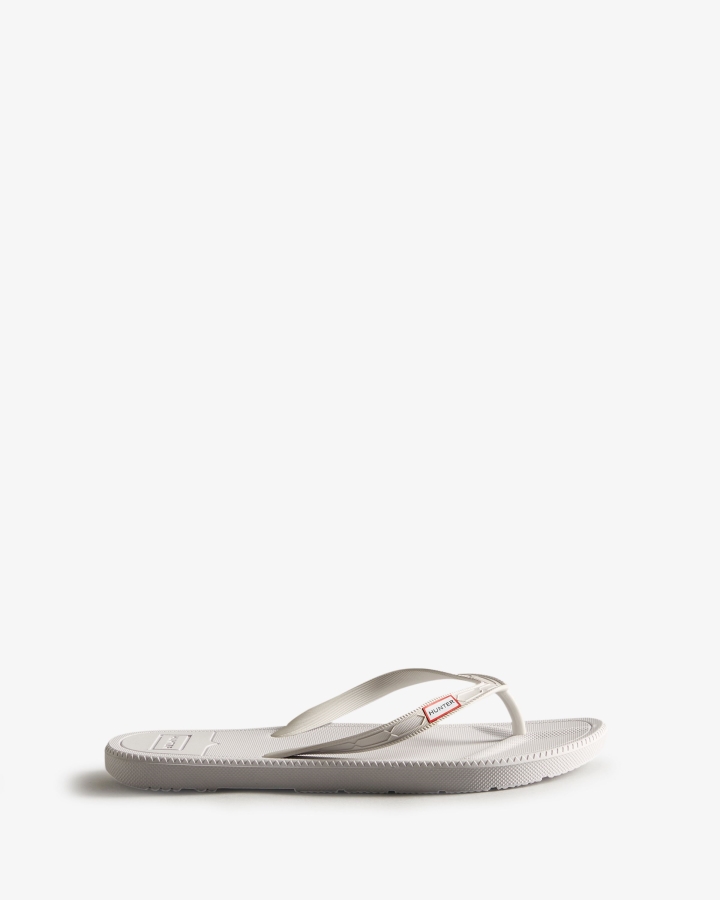 Hunter Women's Flip Flops White