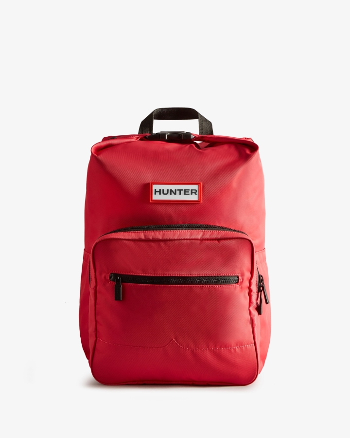 Hunter Nylon Pioneer Top Clip Backpack Rowan Pink