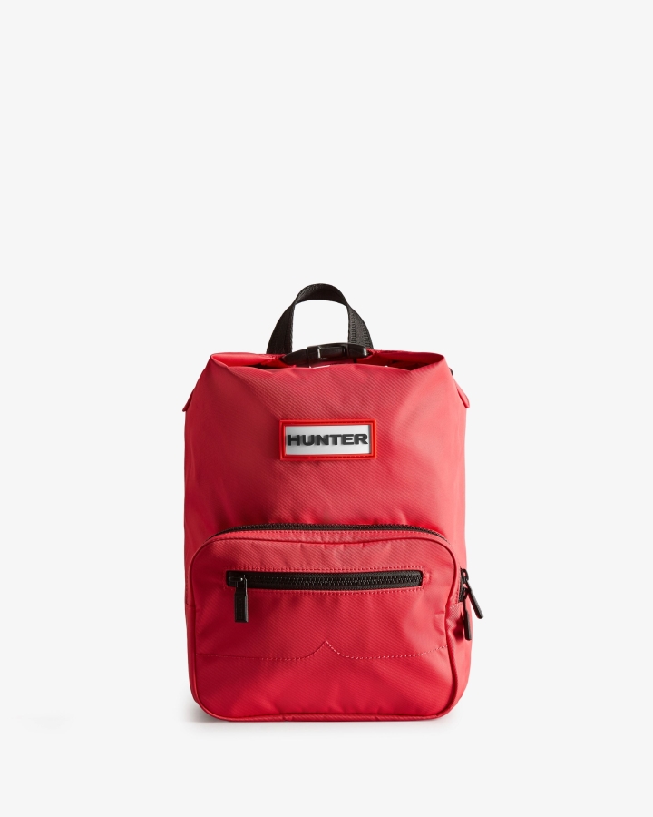 Hunter Mini Nylon Pioneer Top Clip Backpack Rowan Pink