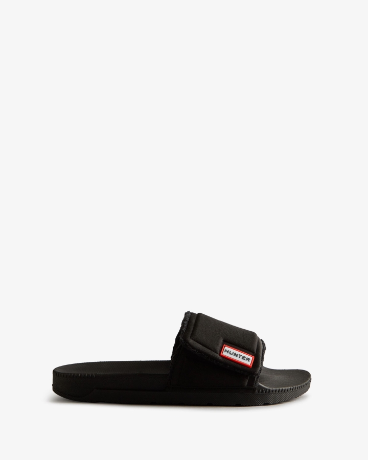 Hunter Women's Adjustable Slides Black