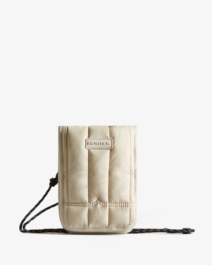 Hunter Intrepid Puffer Phone Pouch White Willow