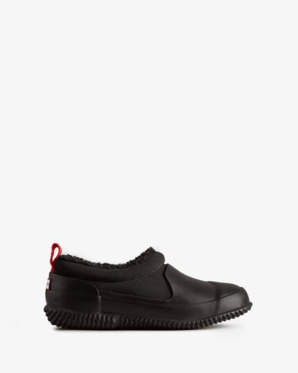 Hunter Big Kids (5-10 Years) Insulated Vegan Shearling Shoe Black