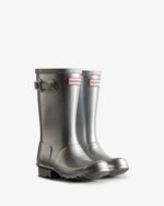 Hunter Big Kids (5-11 Years) Cosmic Rain Boots Silver - Image 3