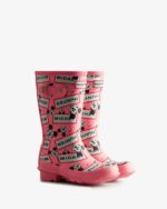 Hunter Big Kids (5-11 Years) Disney Rain Boots Pink Shiver - Image 3