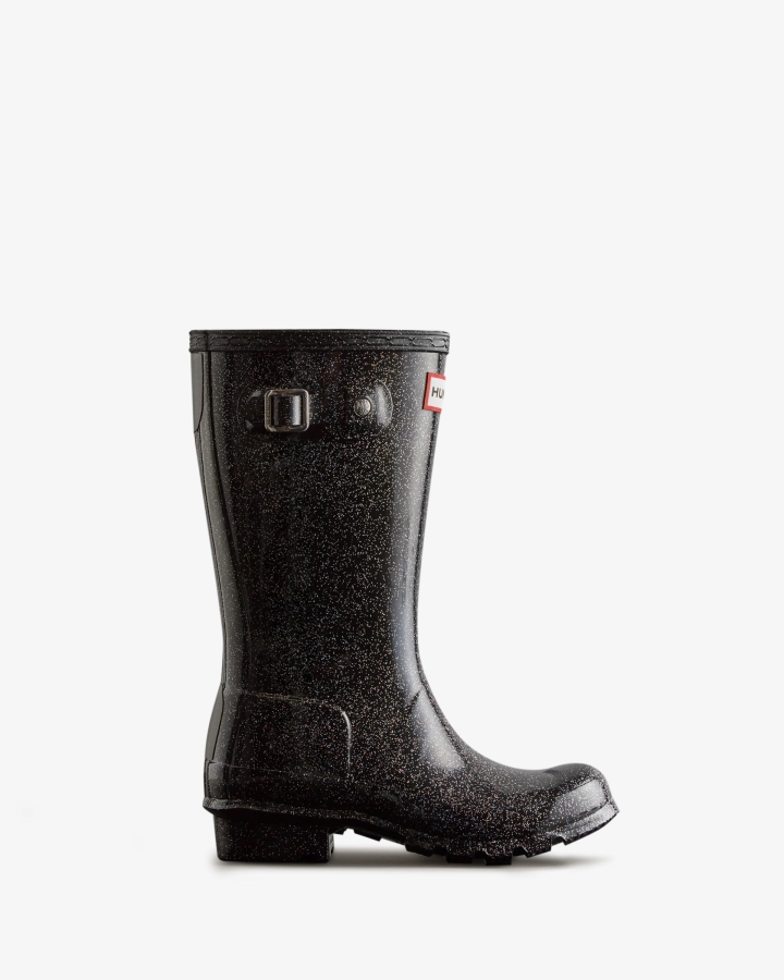 Hunter Big Kids (5-11 Years) Starcloud Rain Boots Black Multi - Image 2