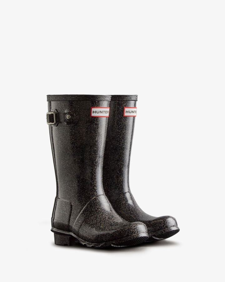 Hunter Big Kids (5-11 Years) Starcloud Rain Boots Black Multi - Image 3