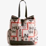 Hunter Exploded Logo Ripstop Packable Tote Bag Exploded Logo