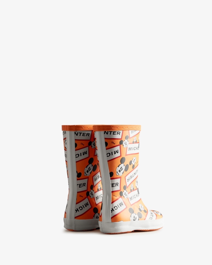 Hunter Kids First (18 Months-8 Years) Disney Rain Boots Aurora Orange - Image 4