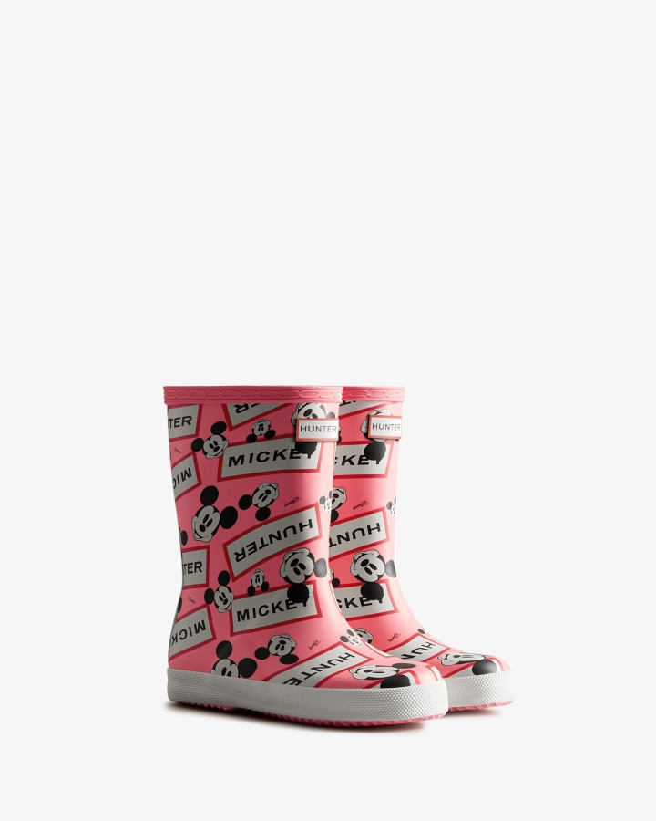 Hunter Kids First (18 Months-8 Years) Disney Rain Boots Pink Shiver - Image 3