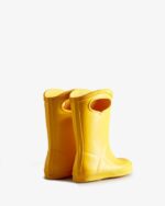 Hunter Kids First (18 Months-8 Years) Grab Handle Rain Boots Yellow - Image 4