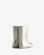 Hunter Kids First (18 Months-8 Years) Metallic Rain Boots Silver - Image 4