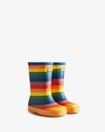 Hunter Kids First (18 Months-8 Years) Rainbow Rain Boots Multicoloured - Image 3
