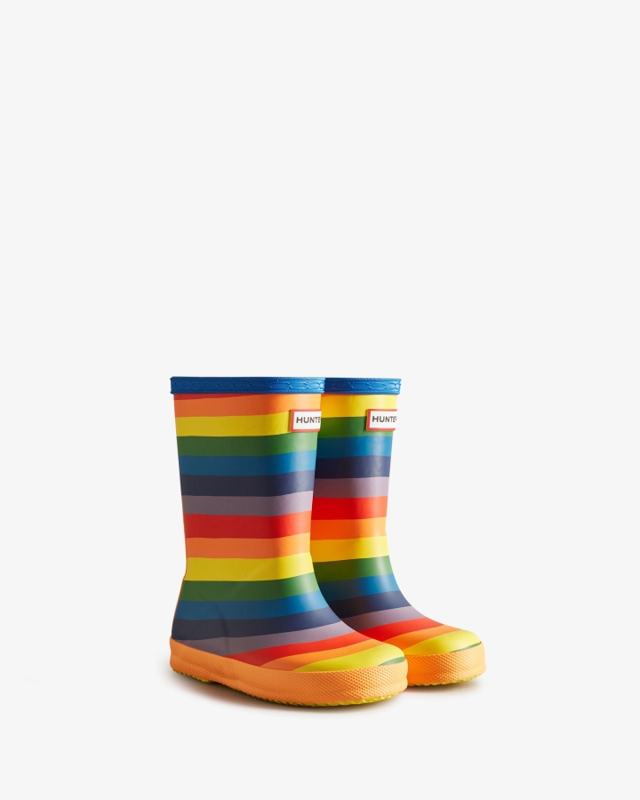 Hunter Kids First (18 Months-8 Years) Rainbow Rain Boots Multicoloured - Image 3