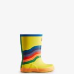 Hunter Kids First (18 Months-8 Years) Wiggle Rainbow Rain Boots Multicoloured