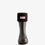 Hunter Kids Half Cardigan Knitted Cuff Boot Socks Black