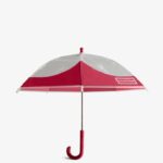 Hunter Kids Moustache Bubble Umbrella Bright Pink