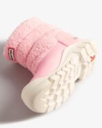 Hunter Little Kids (18 Months-6 Years) Insulated Vegan Shearling Snow Boots Blush Thaw Pink - Image 5
