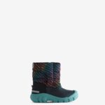 Hunter Little Kids (18 Months-6 Years) Intrepid Insulated Rainbow Logo Print Snow Boots Hunter Logo Rainbow Xray Navy
