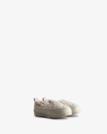 Hunter Little Kids (18 Months-8 Years) Insulated Vegan Shearling Slipper Shoe Frosted Grey - Image 3