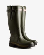 Hunter Men's Balmoral Adjustable 3mm Neoprene Rain Boots Dark Olive - Image 4