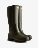 Hunter Men's Balmoral Field Hybrid Tall Rain Boots Dark Olive - Image 3