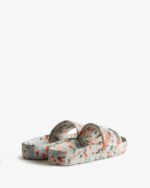Hunter Men's BLOOM Marble Slides White - Image 4