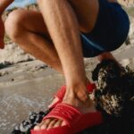 Hunter Men's BLOOM Slides Logo Red
