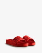 Hunter Men's BLOOM Slides Logo Red - Image 5