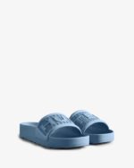 Hunter Men's BLOOM Slides Stornoway Blue - Image 4