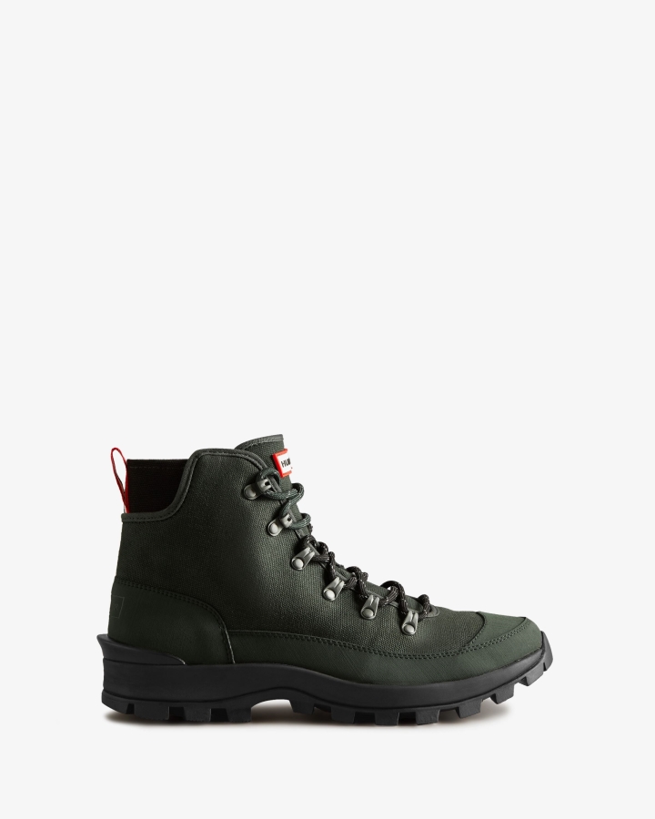 hunter_mens_canvas_desert_commando_boots_arctic_moss_green.jpg Hunter Men's Canvas Desert Commando Boots Arctic Moss Green - Image 1