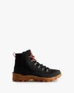 Hunter Men's Canvas Desert Commando Boots Black - Image 2
