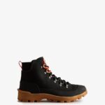 Hunter Men's Canvas Desert Commando Boots Black