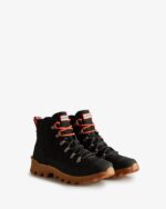 Hunter Men's Canvas Desert Commando Boots Black - Image 4