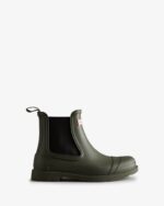 Hunter Men's Commando Chelsea Boots Dark Olive