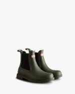 Hunter Men's Commando Chelsea Boots Dark Olive - Image 3