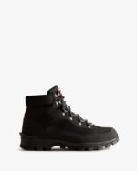 Hunter Men's Explorer Insulated Lace-Up Commando Boots Black - Image 2