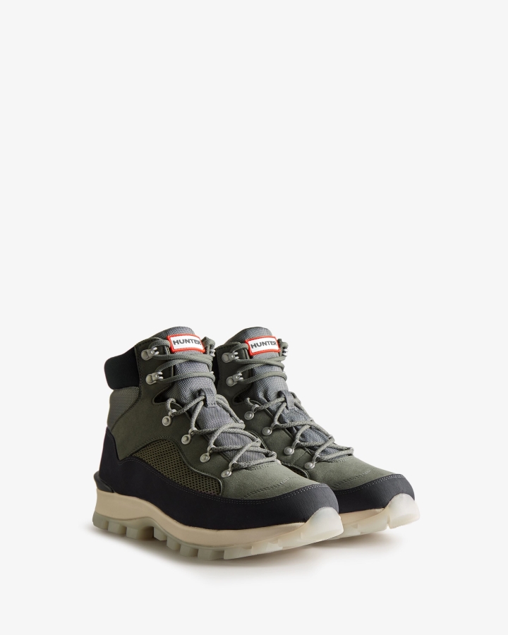 Hunter Men's Explorer Insulated Lace-Up Commando Boots Urban Grey-Xray Navy - Image 3