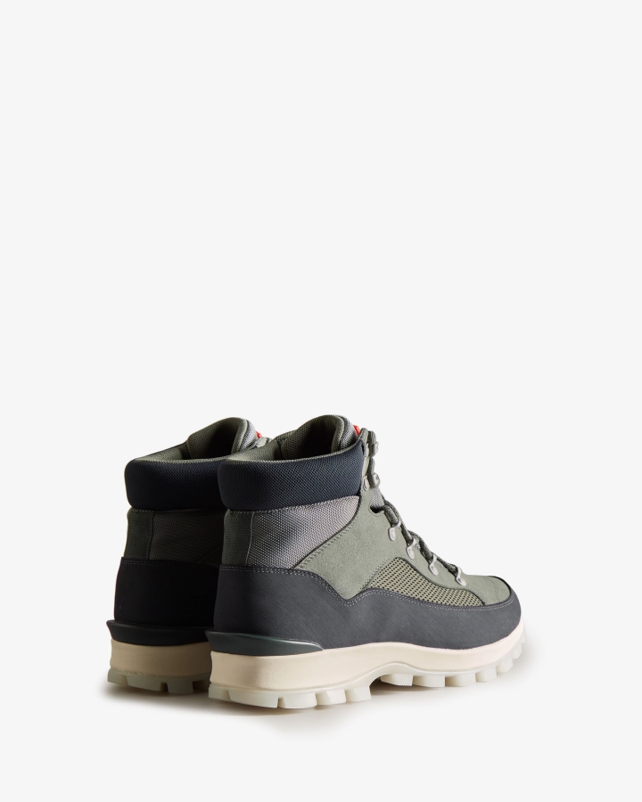Hunter Men's Explorer Insulated Lace-Up Commando Boots Urban Grey-Xray Navy - Image 4